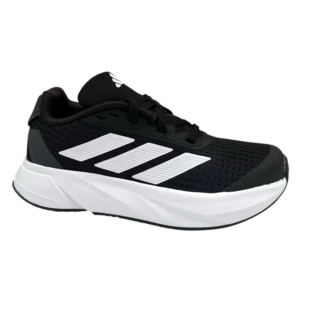 Adidas Duramo SL Little Boys Girls Running Shoes Size 10.5 Black White Sneakers